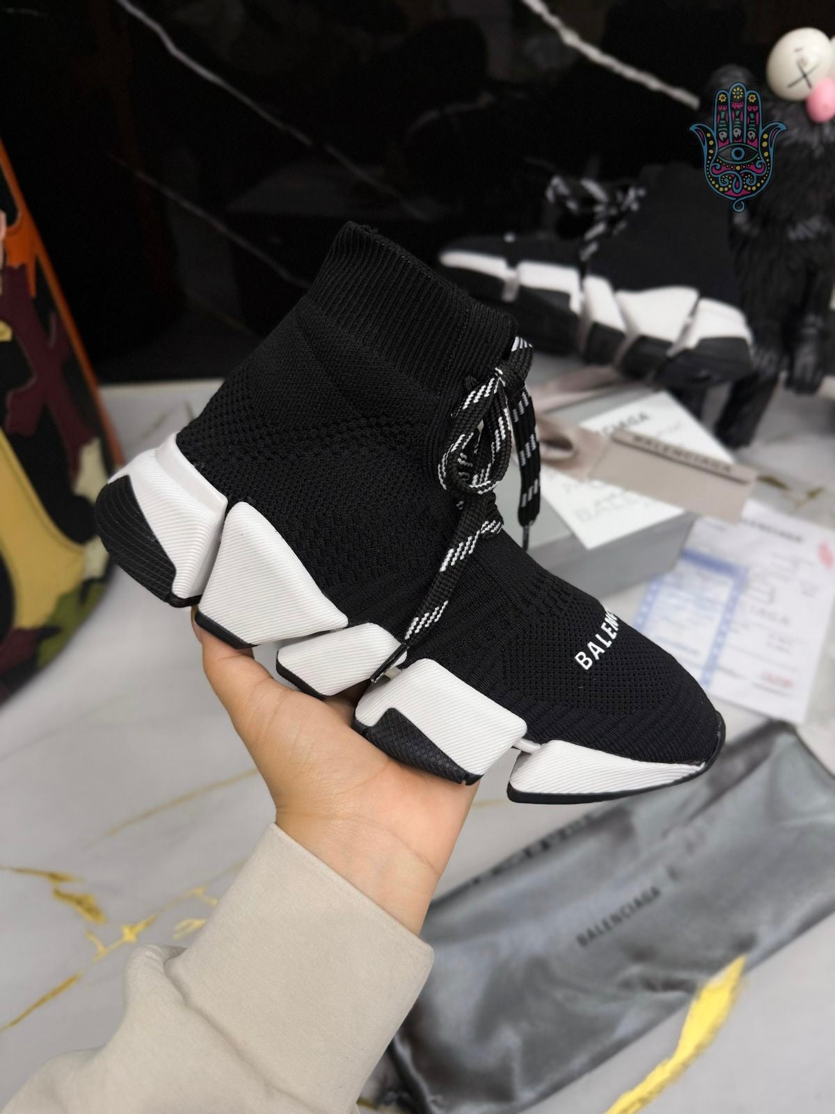 Balenciaga Agujeta Blancos
